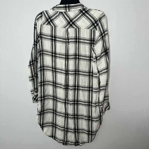 Rails black and white plaid shirt dress size small - Picture 5 of 6